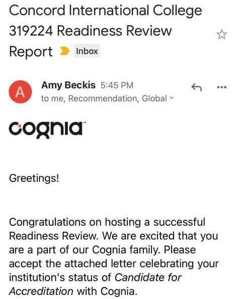 Cognia Accreditation